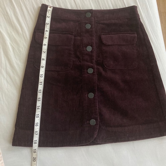 LOFT Corduroy button down skirt- NWT never worn! - Picture 8 of 9